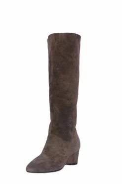 Thrill Suede Contour Wedge Tall Slouch Boot