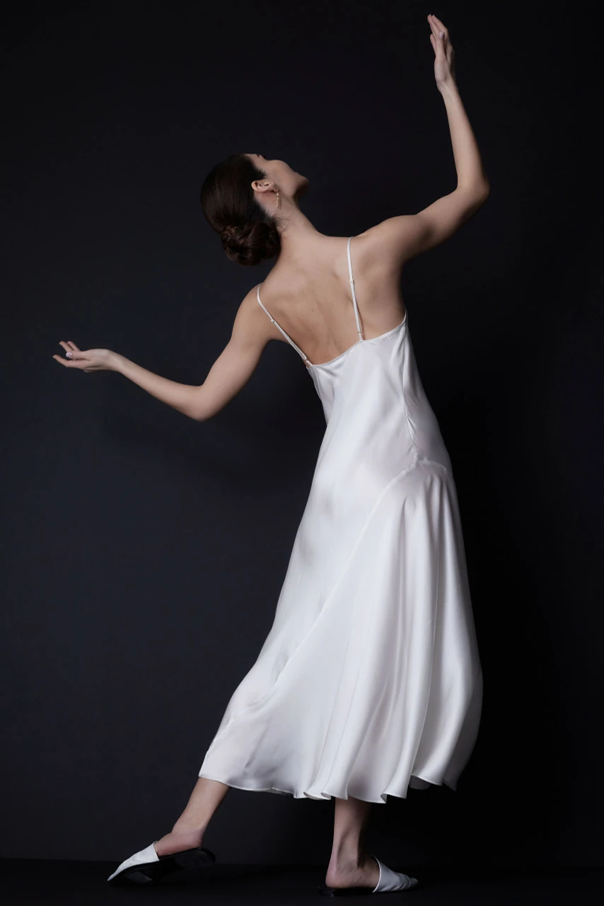 Key Essentials Silk Cowl Neck Gown 5 Key Essentials Silk Cowl Neck Gown - Image 5