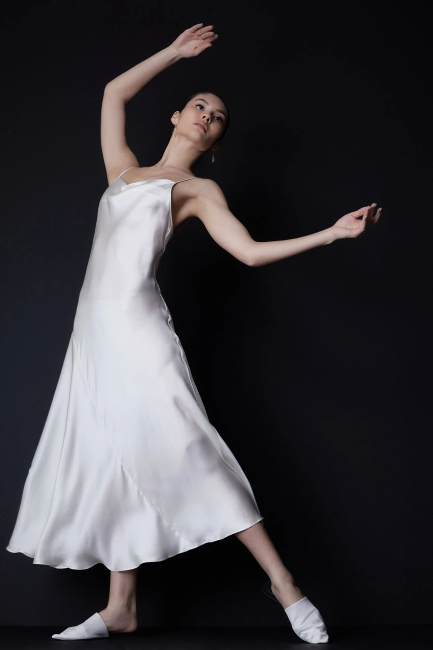 Key Essentials Silk Cowl Neck Gown 4 Key Essentials Silk Cowl Neck Gown - Image 4