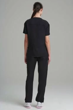 Women's 3-Pocket V-Neck Scrub Top -Natori Sales Shop 3 Pocket V Neck Top Black by Natori 3 98930.1644936723