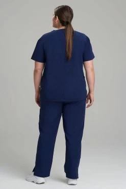 Women's 3-Pocket V-Neck Scrub Top -Natori Sales Shop 3 Pocket V Neck Top Navy by Natori 6 08518.1644936714