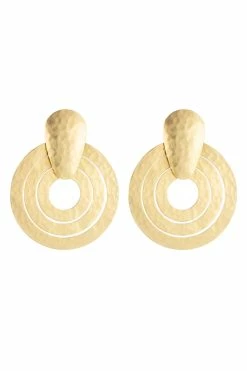 Hammered Gold Earrings