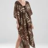 Luxe Leopard Cotton Gauze Caftan Cover-Up