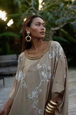 Acacia Wood And Gold Plated Hoop Earrings -Natori Sales Shop Acacia Wood and Gold Plated Hoop Earrings by Natori 58921.1682625762