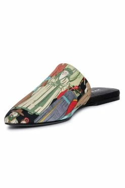 Adore Dynasty Satin Slide -Natori Sales Shop Adore Dynasty Satin Slide Black Multi by Natori 2 46958.1637097429
