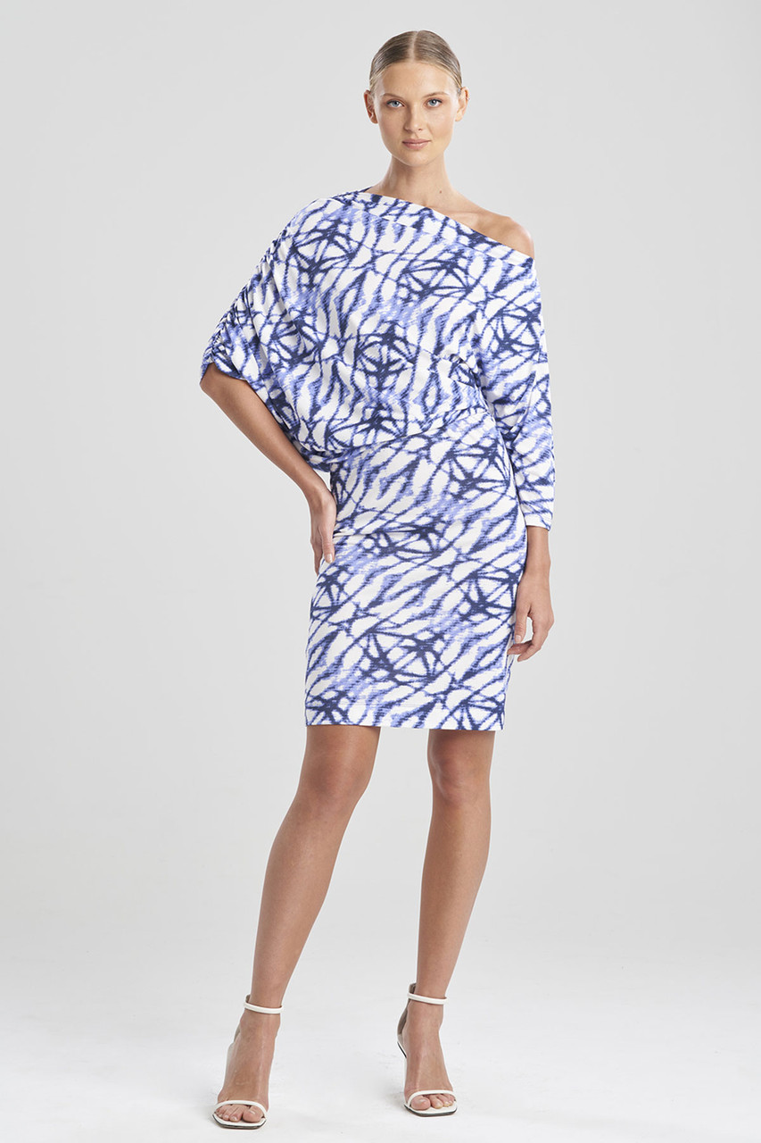 Natori Sales Shop -Natori Sales Shop Akira Tencel Jersey Drape Dress Blue by Natori 29917