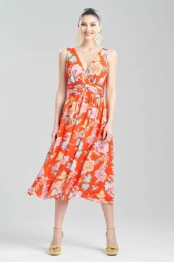 Amanpulo Obi Silk Beaded Dress