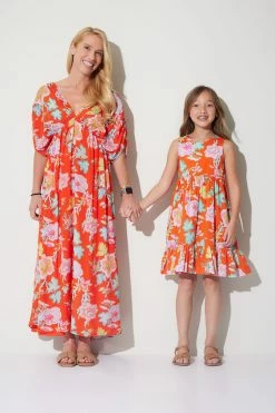 Amanpulo Racerback Tank Dress -Natori Sales Shop Amanpulo Racerback Tank Dress Cherry Tomato by Natori 2 88886.1679073440