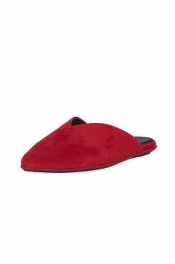 Amour Suede Slide -Natori Sales Shop Amour Suede Slide Brocade Red by Natori 21345.1662064775