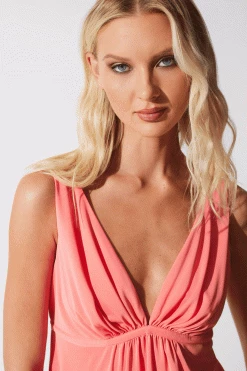 Aphrodite Chemise -Natori Sales Shop Aphrodite Chemise Bright Heather Coral by Natori 2 61405.1675891338