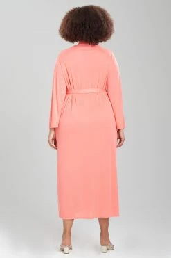 Aphrodite Robe 55 Aphrodite Robe -Natori Sales Shop Aphrodite Robe Bright Heather Coral by Natori 2 54052.1674143896