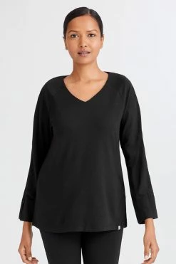 Women's Arm Access Shirt -Natori Sales Shop Arm Acess Top Black by Natori.jpg 96651.1645570501