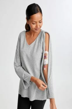 Women's Arm Access Shirt -Natori Sales Shop Arm Acess Top Heather Grey by Natori.jpg 3 59917.1645654362