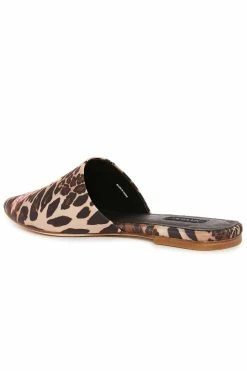 Arri Luxe Leopard Satin Embroidered Slide -Natori Sales Shop Arri Luxe Leopard Satin Embroidery Slide Chestnut by Natori 2 89974.1686601992
