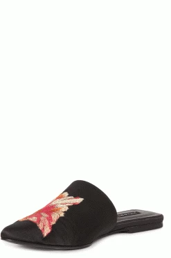 Arri Satin Embroidered Slide -Natori Sales Shop Arri Satin Embroidered Slide Black by Natori 04708.1686602069