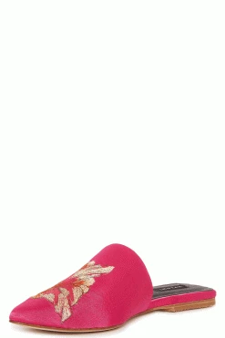 Arri Satin Embroidered Slide -Natori Sales Shop Arri Satin Embroidered Slide Fuchsia by Natori 2 32032.1686602120