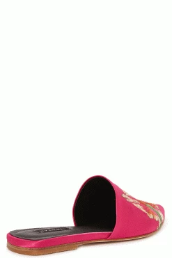 Arri Satin Embroidered Slide -Natori Sales Shop Arri Satin Embroidered Slide Fuchsia by Natori 4 39418.1686602121