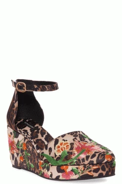 Artsy Chikayo Satin Embroidery Espadrille