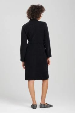 Aura Solid Robe 37 Aura Solid Robe -Natori Sales Shop Aura Solid Robe Black by N Natori 17110.1692634534