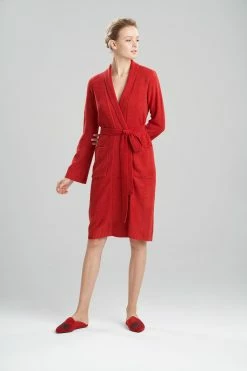 Aura Solid Robe 30 Aura Solid Robe -Natori Sales Shop Aura Solid Robe Garnet Red by N Natori 37324.1641577731