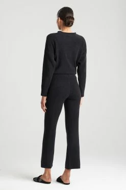 Aura Solid Straight Leg Pants -Natori Sales Shop Aura Solid Straight Leg Pants Black by N Natori 2 78116.1663192607