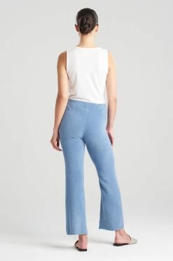 Aura Solid Straight Leg Pants -Natori Sales Shop Aura Solid Straight Leg Pants Spa Blue by N Natori 2 80104.1663192603
