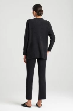 Aura Solid Sweater -Natori Sales Shop Aura Solid Sweater Black by N Natori 2 91306.1663940198