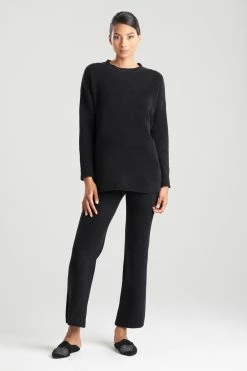 Aura Solid Sweater -Natori Sales Shop Aura Solid Sweater Black by N Natori 26791.1663940197