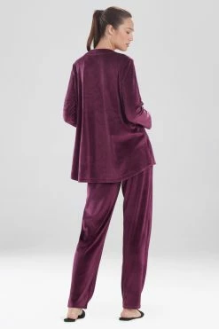 Velour Long Sleeve Top 40 Velour Long Sleeve Top -Natori Sales Shop BC5014 AUB 2 47207.1599604552