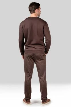 Bagani Brushed Fleece Side Zip Pullover Sweatshirt -Natori Sales Shop Bagani Brushed Fleece Side Zip Pullover Sweatshirt Espresso by Natori 3 54495.1659389462