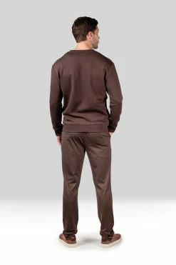 Bagani Brushed Fleece Side Zip Pullover Sweatshirt -Natori Sales Shop Bagani Brushed Fleece Side Zip Pullover Sweatshirt Espresso by Natori 3 73101.1659389465