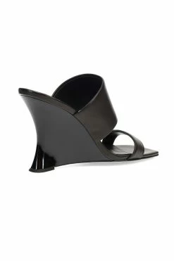 Balli High Wedge Slide Sandals -Natori Sales Shop Balli High Wedge Slide Sandals Black by Natori 03455.1677002580