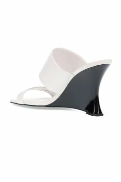 Balli High Wedge Slide Sandals -Natori Sales Shop Balli High Wedge Slide Sandals White by Natori 4 70292.1677002610