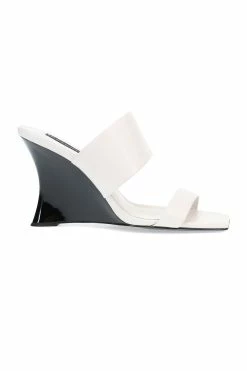 Balli High Wedge Slide Sandals -Natori Sales Shop Balli High Wedge Slide Sandals White by Natori 5 45929.1677002591