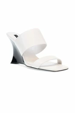 Balli High Wedge Slide Sandals -Natori Sales Shop Balli High Wedge Slide Sandals White by Natori 2 46203.1677165622