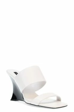 Balli High Wedge Slide Sandals -Natori Sales Shop Balli High Wedge Slide Sandals White by Natori 12821.1677165604