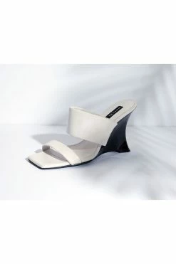 Balli High Wedge Slide Sandals -Natori Sales Shop Balli Wedge Slide Sandals White by Natori 10229.1678464746