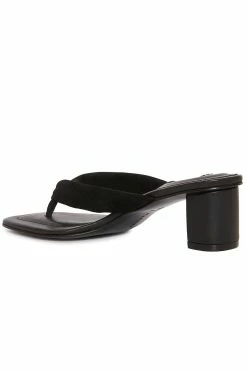 Bay Suede Thong Sandal 47 Bay Suede Thong Sandal -Natori Sales Shop Bay Suede Thong Black by Natori 2 54209.1686601406