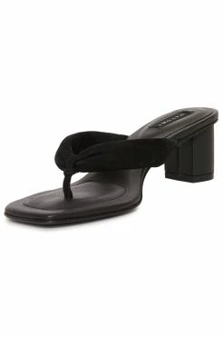 Bay Suede Thong Sandal 48 Bay Suede Thong Sandal -Natori Sales Shop Bay Suede Thong Black by Natori 3 60666.1686601408