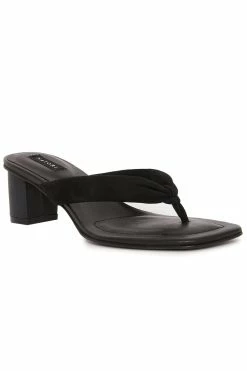 Bay Suede Thong Sandal 46 Bay Suede Thong Sandal -Natori Sales Shop Bay Suede Thong Black by Natori 34953.1686601398