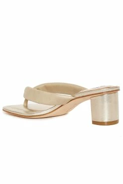 Bay Suede Thong Sandal 80 Bay Suede Thong Sandal -Natori Sales Shop Bay Suede Thong Brushed Platinum Gold Metallic by Natori 2 20641.1686601661