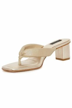 Bay Suede Thong Sandal 81 Bay Suede Thong Sandal -Natori Sales Shop Bay Suede Thong Brushed Platinum Gold Metallic by Natori 3 92200.1686601662