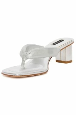 Bay Suede Thong Sandal 64 Bay Suede Thong Sandal -Natori Sales Shop Bay Suede Thong Brushed Silver by Natori 3 37991.1686601626