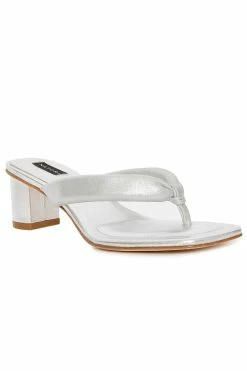Bay Suede Thong Sandal 62 Bay Suede Thong Sandal -Natori Sales Shop Bay Suede Thong Brushed Silver by Natori 14586.1686601492