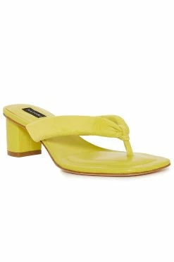 Bay Suede Thong Sandal 73 Bay Suede Thong Sandal -Natori Sales Shop Bay Suede Thong Chartreuse by Natori 65761.1686601551