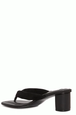Bay Suede Thong Sandal 44 Bay Suede Thong Sandal -Natori Sales Shop Bay Suede Thong Sandal Black by Natori 3 85369.1686601402