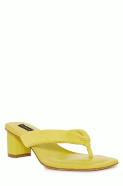 Bay Suede Thong Sandal 66 Bay Suede Thong Sandal -Natori Sales Shop Bay Suede Thong Sandal Chartreuse by Natori 91733.1686598924