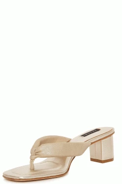 Bay Suede Thong Sandal 77 Bay Suede Thong Sandal -Natori Sales Shop Bay Suede Thong Sandal Platinum Gold Metallic by Natori 2 52571.1686601656