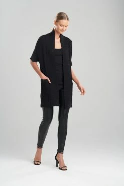 Beijing Textured Knit Cardigan -Natori Sales Shop Beijing Textured Knit Cardigan Black by Natori 49909.1640816931