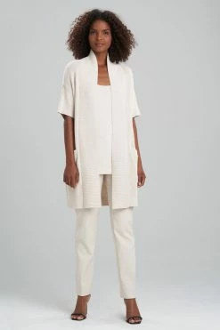 Beijing Textured Knit Cardigan -Natori Sales Shop Beijing Textured Knit Cardigan Ecru by Natori 38640.1640816916